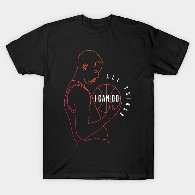 I Can Do All Things Gradient T-Shirt by teeleoshirts